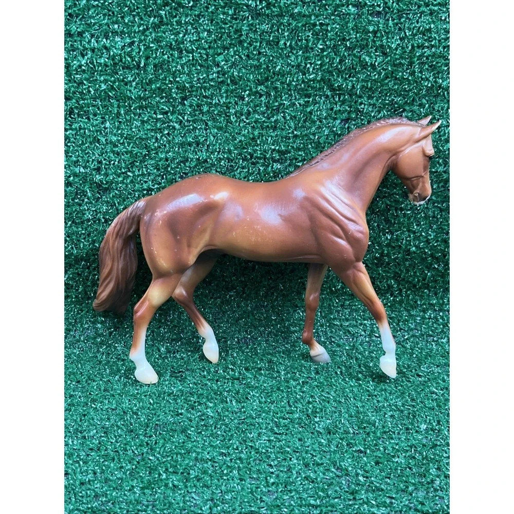 Vtg. Breyer Reeves Toy Horse Chestnut Brown 9in. Long 6 In. Tall
